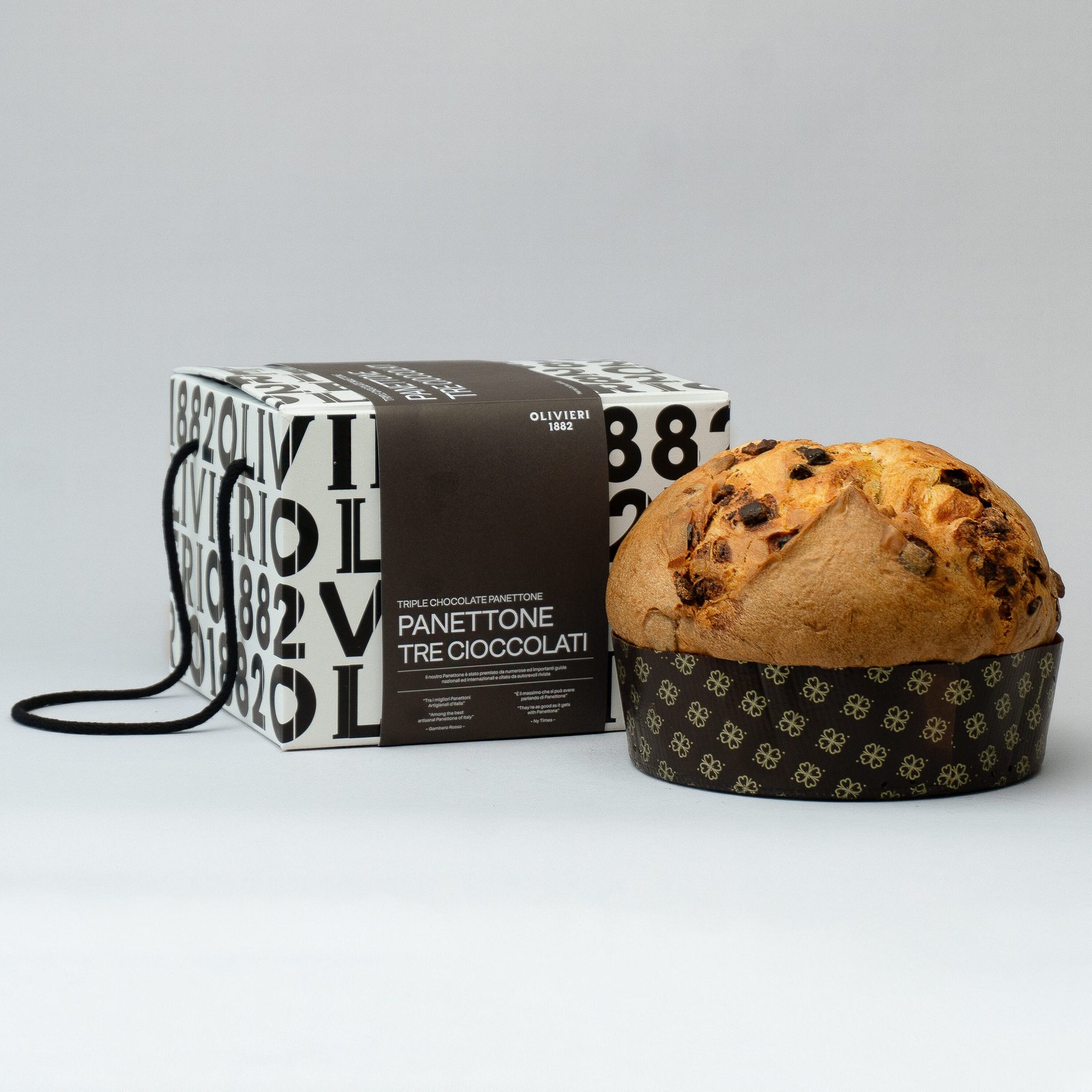 Triple chocolate panettone gr 1000
